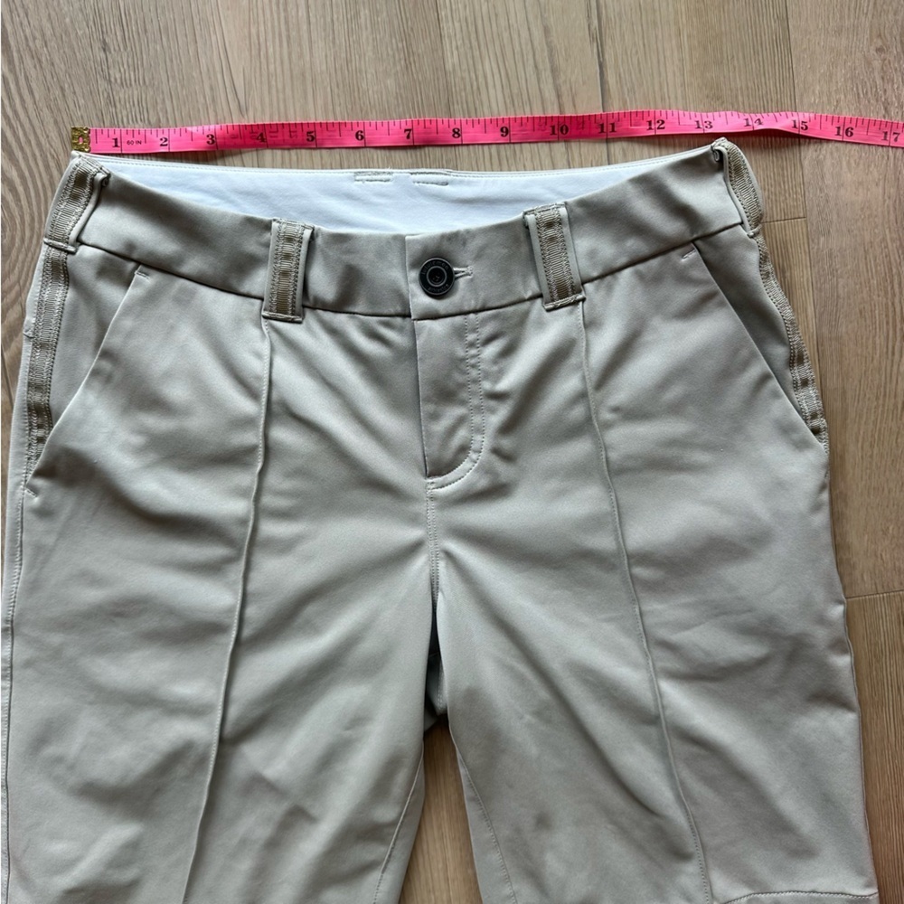 Lululemon Women’s Club golf Short size 4 in Mojave Tan W7796S Bermuda 9” inseam - Picture 7 of 14
